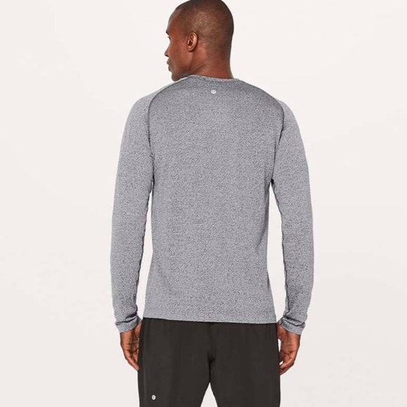 lululemon Men’s Metal Vent Tech Long Sleeve Black White XL - Picture 3 of 15